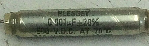 001uf 500vdc vintage plessey - 500vdc,