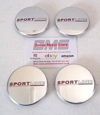 VOLKSWAGEN VW TRANSPORTER T6 - SPORTLINE WHEEL CENTRE CAP / ALLOY - CHROME - NEW