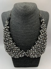 Sparkly Black Beaded Bib