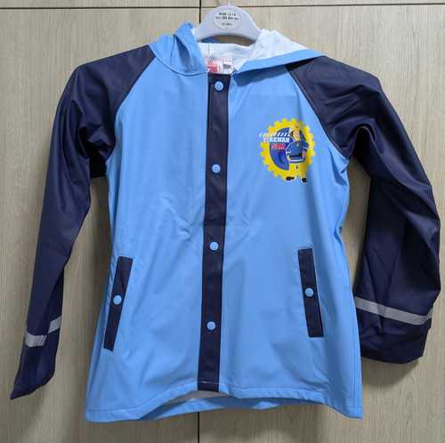 Fireman sam hooded rain jacket - fireman,