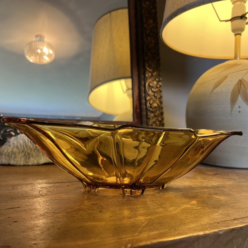 Vintage glass amber brown - glass,