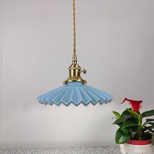 Vintage pendant light - light, ceramic