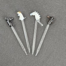 Vintage Glass Cocktail Swizzle