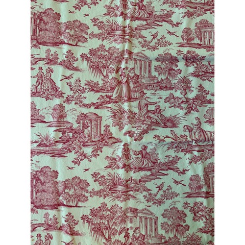 Vtg bloomcraft toile fabric - vtg,