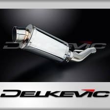 Suzuki GSX1400 2005-2009 Delkevic 225mm Oval Stainless Exhaust Silencer Can Kit