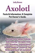 Axolotl: Axolotl care, tanks