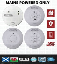 HiSPEC MAINS Interlink SMOKE HEAT CARBON MONOXIDE Alarm 10yr Lithium Battery