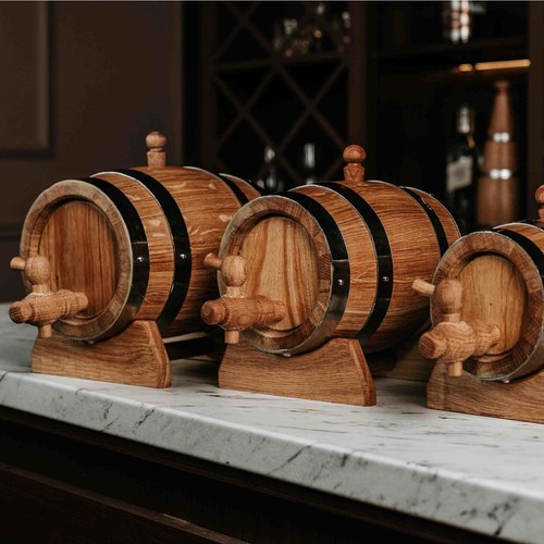 Mini oak barrel 5l - oak, 1l–5l