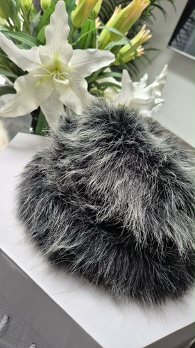 Bermona trend black faux fur - black,