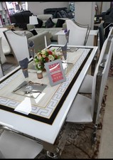 Luxury White Marble Dining