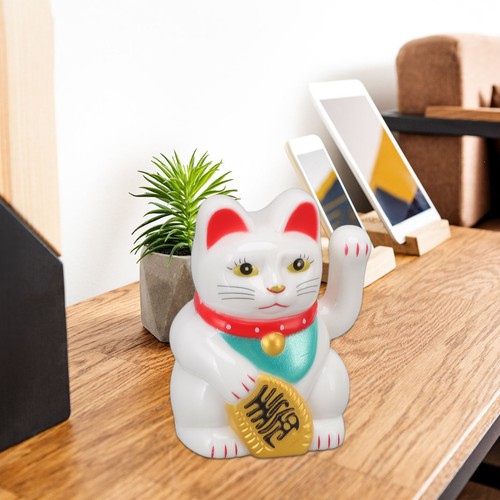 White chinese lucky cat - lucky,