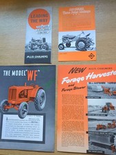 PRE USED ALLIS CHALMERS TRACTORS COLOUR FARMING ASSORTED BROCHURES COLLECTORS PK
