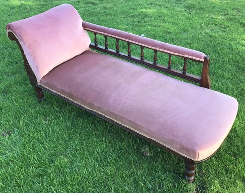 Antique victorian chaise - antique,