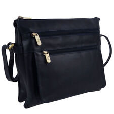 Gigi Womens Leather Cross Body Shoulder Bag