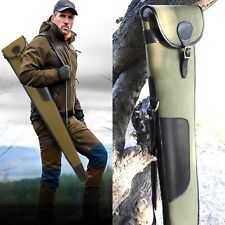 Shooting Hunting Rifle Shotgun Slip Soft Padded Canvas Leather Gun Slip Case UK