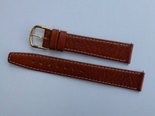 GENUINE ROTARY TAN BROWN LEATHER WATCH STRAP SIZE 16MM