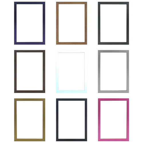Thin black photo frames white - photo,