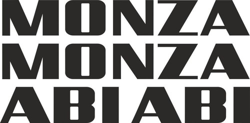 Monza abi caravan name - monza,