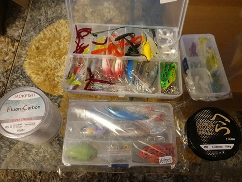 Lure fishing joblot 164pcs - fishing,