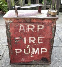 Vintage 1923? Pratts Spirit 2 Gallon Petrol Can Brass Cap TV Prop ARP FIRE PUMP