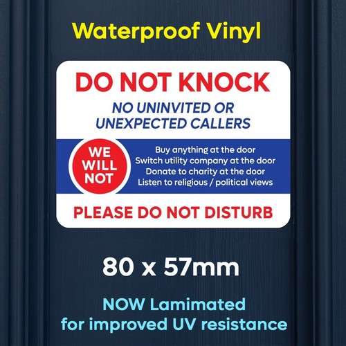 Stop cold callers sticker - stop, sticker,
