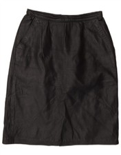 VINTAGE Womens Leather Skirt