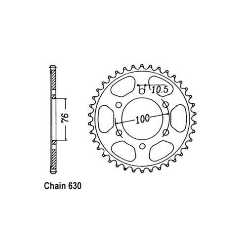 Rear crown 818 - rear, 818.41
