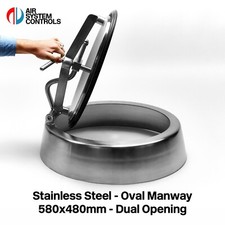 Stainless Steel Oval Manway