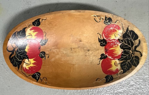 Vintage hand painted - painted, wooden