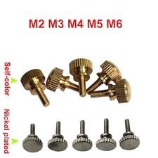 Knurled Thumb Screws Brass