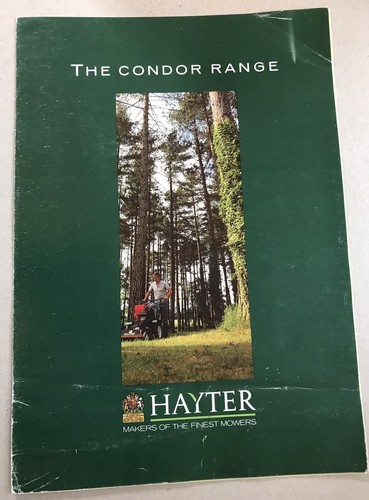 Hayter the condor - range, mowers