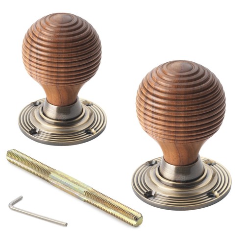 Rosewood antique brass - antique, wooden