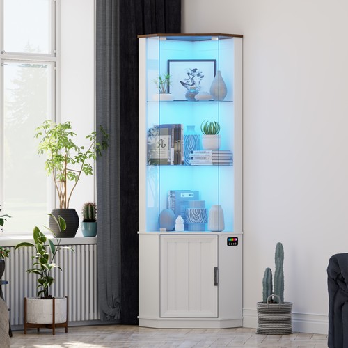 Corner display cabinet - 65",