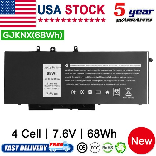 68wh gjknx battery for - battery, dell