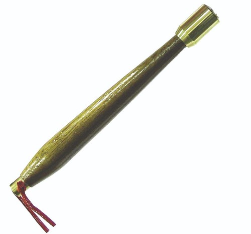 Small wooden priest fishing - small,