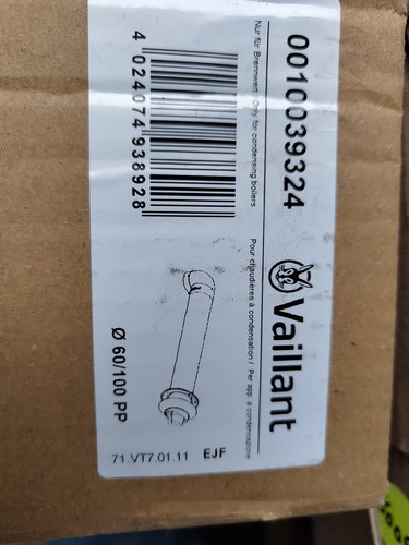 Vaillant horizontal flue - horizontal,