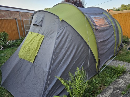 Green tunnel camping tent - green,