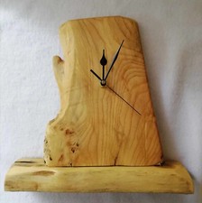 Handmade Oak Wood Clock Unique