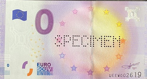 Euro note perforated - note,