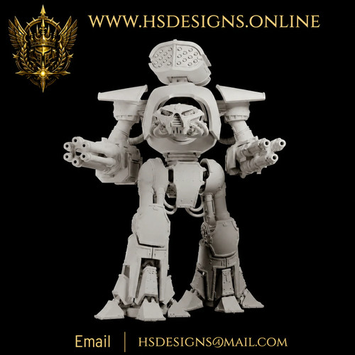 Grimdark giant reaper mech - grimdark,