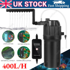 5 in 1 Aquarium Fish Tank Internal Filter with UV Steriliser Clarifier Pump UK