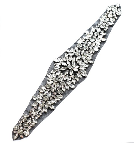 Black art deco beaded - black,