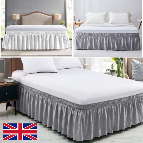 Elasticated bed skirt ruffled - elasticated,