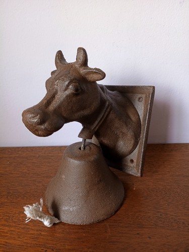 Cast iron cow bell - cast,