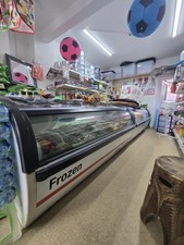 NEW GRADED COMMERCIAL DISPLAY DEEP FREEZER WITH LED LIGHTS, BASKETS , 