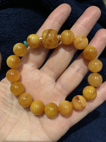 Natural baltic amber bracelet - natural,