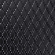 Black Faux Leather Quilted
