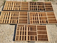 3 Hamilton Printer Drawers Letterpress Tray Shadowbox Printing Press Displays