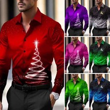 Christmas Hawaiian Shirt Mens