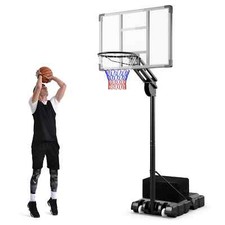 Costway 4.9-10 FT Adjustable Basketball Hoop Portable Basketball Goal System